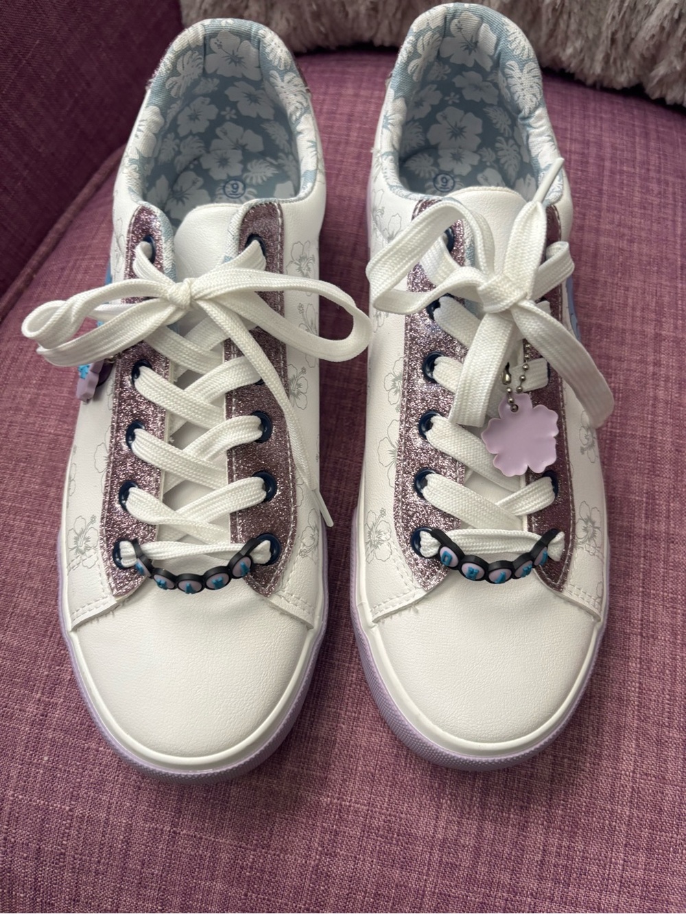 Disney Lilo & Stitch Women's Low-Top Casual Court Sneakers by Ground Up